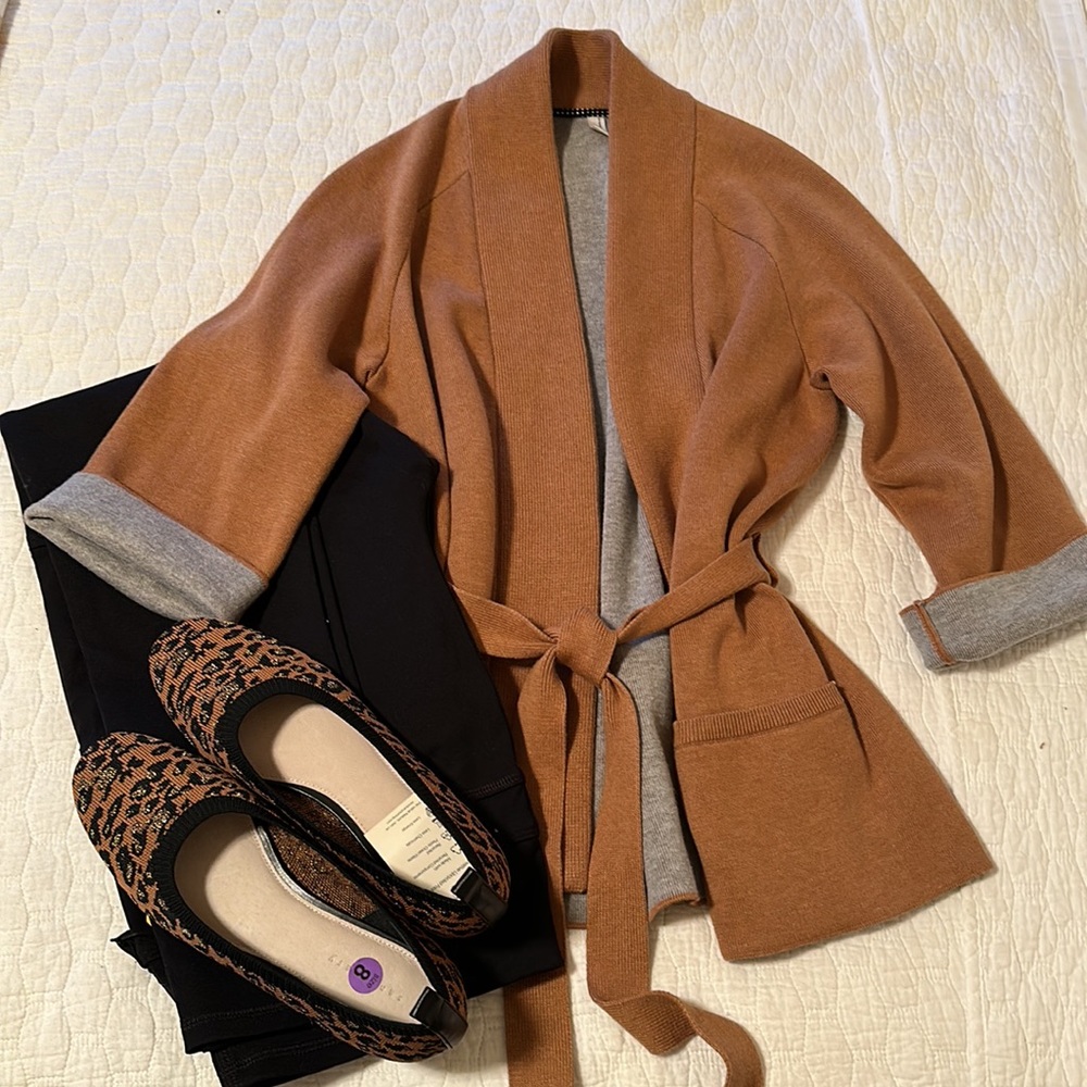 Moth by Anthropologie Camel Tan Kimono Style Cardigan